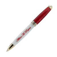 Red & White Bling Pen
